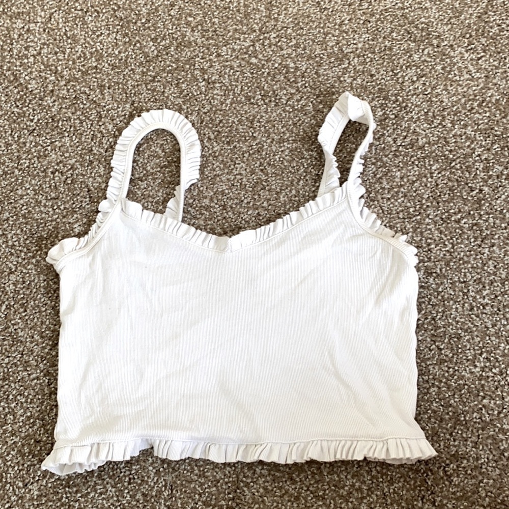 White summer tank top